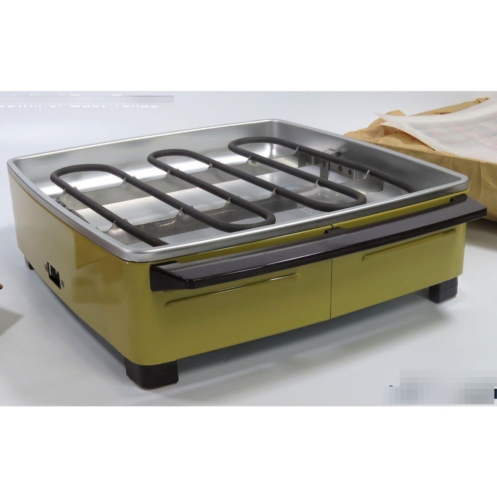 Vintage Rival Crock-Plate Model 3900 Harvest Gold Electric Multi-Cooker Complete